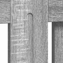 vidaXL Radiátor fedezék Szürke Sonoma 112 x 19 x 81,5 cm Faanyag