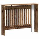 vidaXL Radiátor fedezék Öreg fa 112 x 19 x 81,5 cm Faanyag