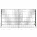 vidaXL Nyúl Ketrec Ezüst 650 x 55 x 55 cm Horganyzott acél