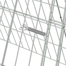 vidaXL Nyúl Ketrec Ezüst 650 x 55 x 55 cm Horganyzott acél