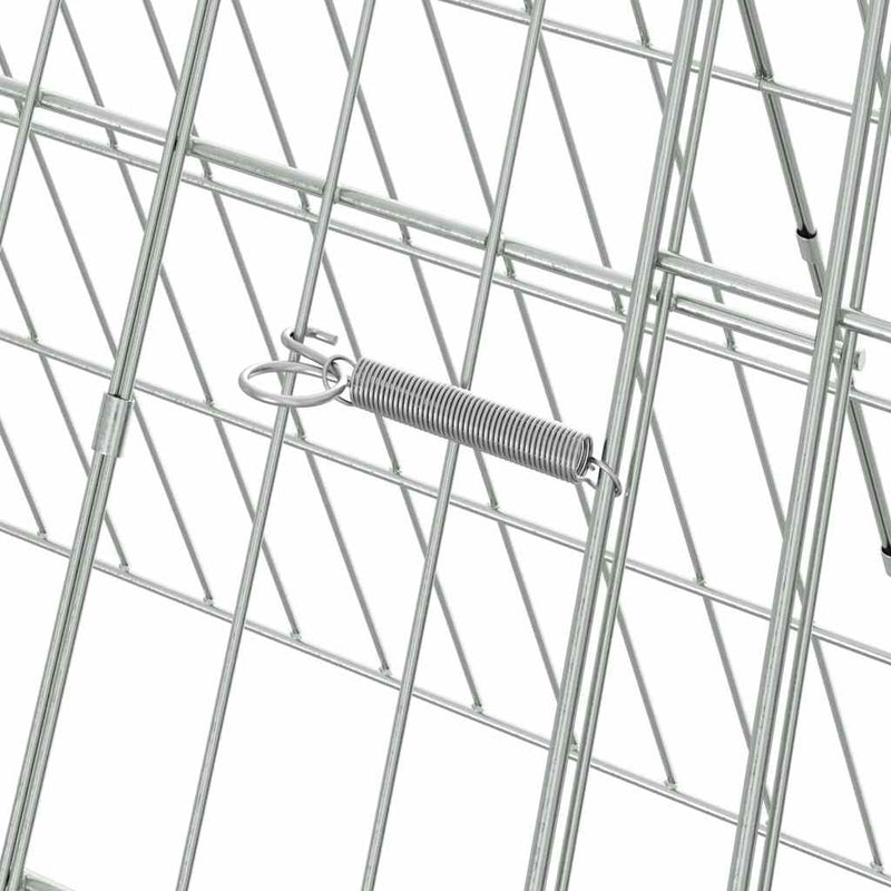 vidaXL Nyúl Ketrec Ezüst 650 x 55 x 55 cm Horganyzott acél