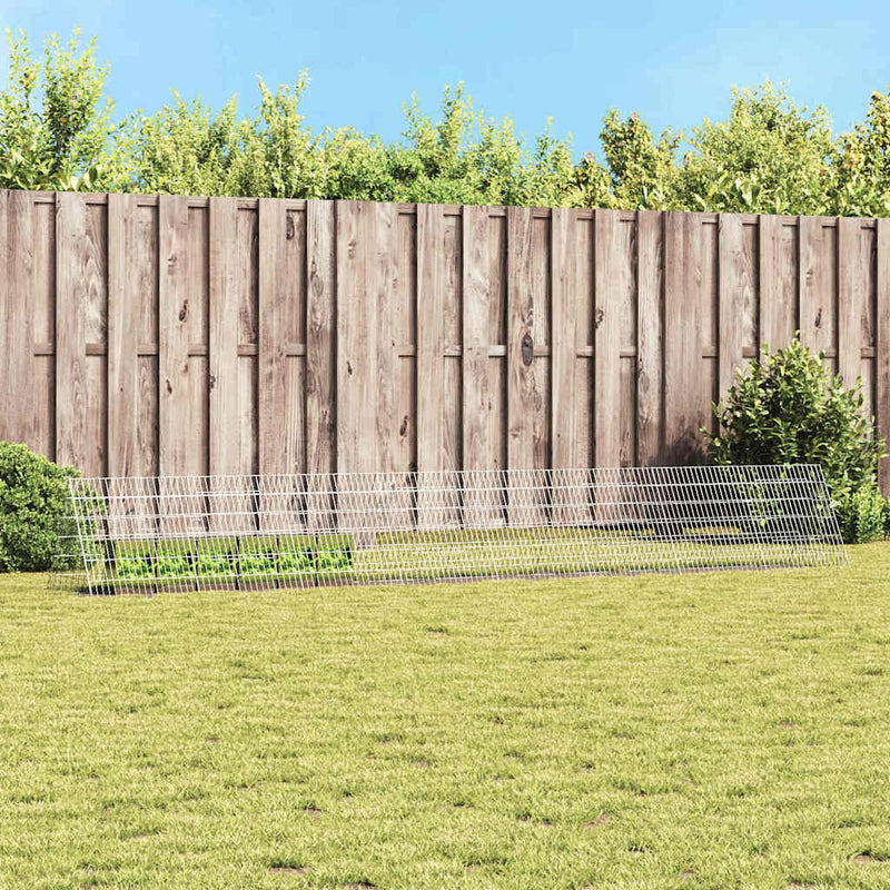 vidaXL Nyúl Ketrec Ezüst 650 x 55 x 55 cm Horganyzott acél