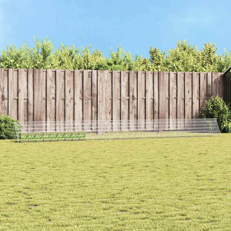 vidaXL Nyúl Ketrec Ezüst 650 x 55 x 55 cm Horganyzott acél