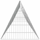 vidaXL Nyúl Ketrec Ezüst 650 x 55 x 55 cm Horganyzott acél