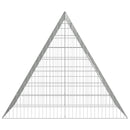 vidaXL Nyúl Ketrec Ezüst 215 x 100 x 85 cm Horganyzott acél