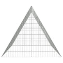 vidaXL Nyúl Ketrec Ezüst 215 x 100 x 85 cm Horganyzott acél