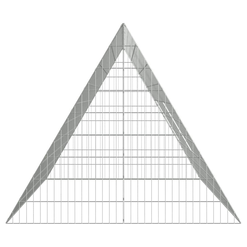 vidaXL Nyúl Ketrec Ezüst 215 x 100 x 85 cm Horganyzott acél