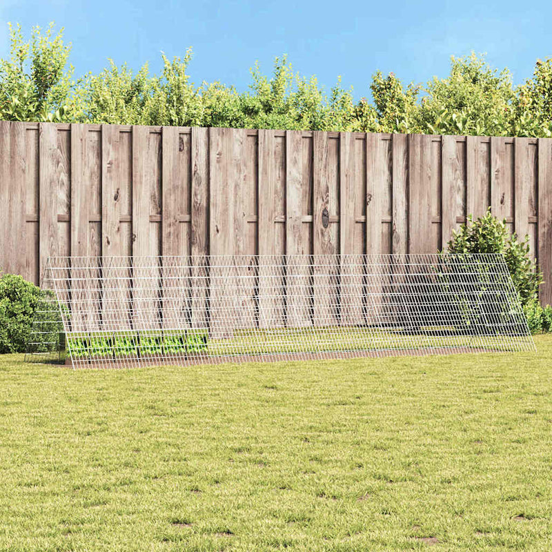 vidaXL Nyúl Ketrec Ezüst 215 x 100 x 85 cm Horganyzott acél