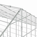 vidaXL Nyúl Ketrec Ezüst 400 x 78 x 78 cm Horganyzott acél