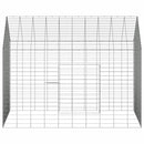 vidaXL Nyúl Ketrec Ezüst 400 x 78 x 78 cm Horganyzott acél