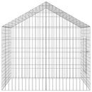 vidaXL Nyúl Ketrec Ezüst 400 x 78 x 78 cm Horganyzott acél