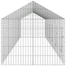 vidaXL Nyúl Ketrec Ezüst 400 x 78 x 78 cm Horganyzott acél