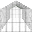 vidaXL Nyúl Ketrec Ezüst 600 x 78 x 78 cm Horganyzott acél