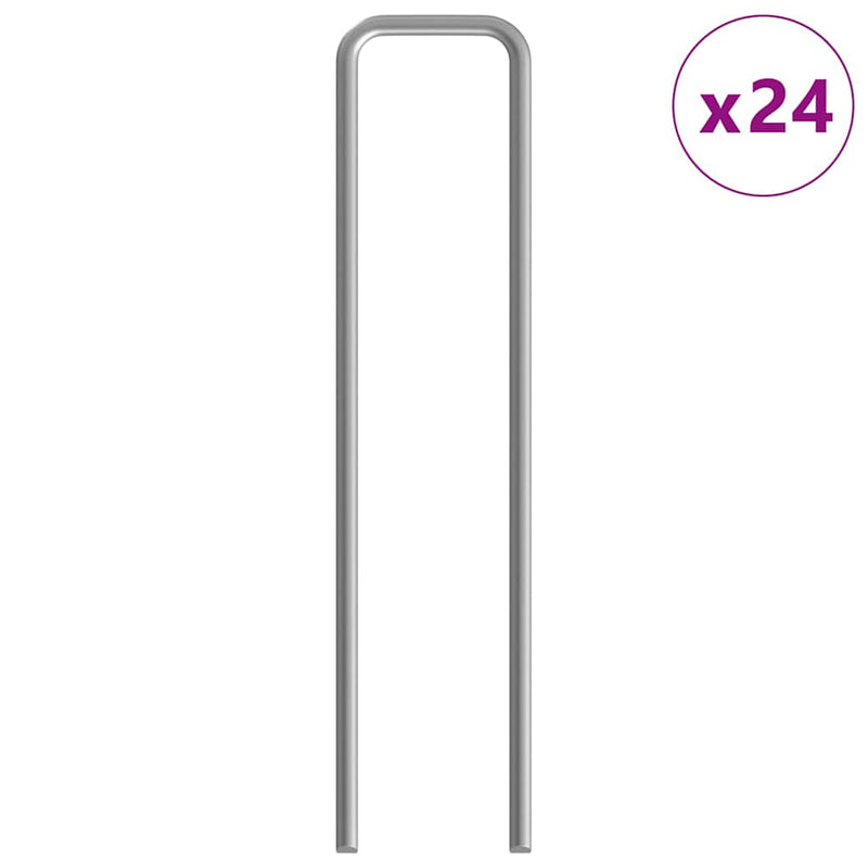 vidaXL Nyúl Ketrec Ezüst 400 x 78 x 78 cm Horganyzott acél