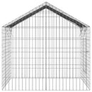 vidaXL Nyúl Ketrec Ezüst 100 x 78 x 78 cm Horganyzott acél