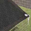 vidaXL Nyúl Ketrec Ezüst 400 x 78 x 78 cm Horganyzott acél