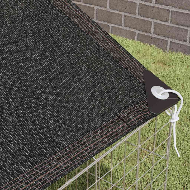 vidaXL Nyúl Ketrec Ezüst 400 x 78 x 78 cm Horganyzott acél