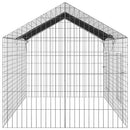 vidaXL Nyúl Ketrec Ezüst 200 x 78 x 78 cm Horganyzott acél