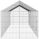 vidaXL Nyúl Ketrec Ezüst 400 x 78 x 78 cm Horganyzott acél