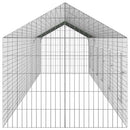 vidaXL Nyúl Ketrec Ezüst 600 x 78 x 78 cm Horganyzott acél
