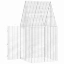 vidaXL Nyúl Ketrec Ezüst 100 x 100 x 210 cm Horganyzott acél