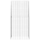 vidaXL Nyúl Ketrec Ezüst 400 x 100 x 210 cm Horganyzott acél