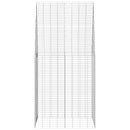 vidaXL Nyúl Ketrec Ezüst 100 x 100 x 210 cm Horganyzott acél