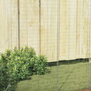 vidaXL Nyúl Ketrec Ezüst 400 x 100 x 210 cm Horganyzott acél