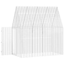 vidaXL Nyúl Ketrec Ezüst 200 x 100 x 210 cm Horganyzott acél