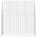 vidaXL Nyúl Ketrec Ezüst 400 x 100 x 210 cm Horganyzott acél