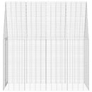 vidaXL Nyúl Ketrec Ezüst 200 x 100 x 210 cm Horganyzott acél