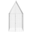 vidaXL Nyúl Ketrec Ezüst 200 x 100 x 210 cm Horganyzott acél