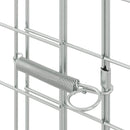 vidaXL Nyúl Ketrec Ezüst 300 x 100 x 210 cm Horganyzott acél