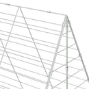 vidaXL Nyúl Ketrec Ezüst 300 x 100 x 210 cm Horganyzott acél