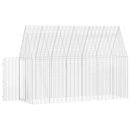 vidaXL Nyúl Ketrec Ezüst 300 x 100 x 210 cm Horganyzott acél