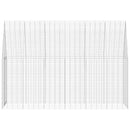 vidaXL Nyúl Ketrec Ezüst 300 x 100 x 210 cm Horganyzott acél