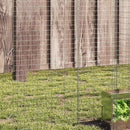 vidaXL Nyúl Ketrec Ezüst 400 x 100 x 210 cm Horganyzott acél