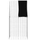 vidaXL Nyúl Ketrec Ezüst 100 x 100 x 210 cm Horganyzott acél
