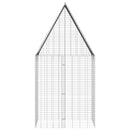 vidaXL Nyúl Ketrec Ezüst 100 x 100 x 210 cm Horganyzott acél