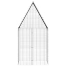 vidaXL Nyúl Ketrec Ezüst 100 x 100 x 210 cm Horganyzott acél