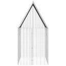 vidaXL Nyúl Ketrec Ezüst 200 x 100 x 210 cm Horganyzott acél