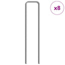 vidaXL Nyúl Ketrec Ezüst 200 x 100 x 210 cm Horganyzott acél