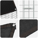 vidaXL Nyúl Ketrec Ezüst 300 x 100 x 210 cm Horganyzott acél