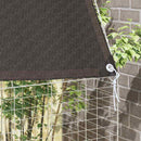 vidaXL Nyúl Ketrec Ezüst 300 x 100 x 210 cm Horganyzott acél