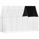 vidaXL Nyúl Ketrec Ezüst 300 x 100 x 210 cm Horganyzott acél