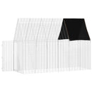 vidaXL Nyúl Ketrec Ezüst 300 x 100 x 210 cm Horganyzott acél