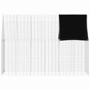 vidaXL Nyúl Ketrec Ezüst 300 x 100 x 210 cm Horganyzott acél