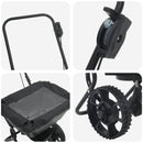 vidaXL Elterítő Fekete 82 x 46 x 75 cm PVC és Acél