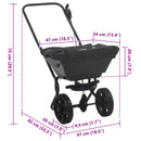 vidaXL Elterítő Fekete 82 x 46 x 75 cm PVC és Acél