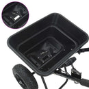 vidaXL Elterítő Fekete 53 x 81,5 x 78 cm PVC és Acél